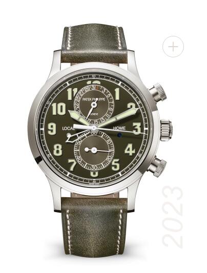 Cheapest Patek Philippe Complications Calatrava Pilot Travel Time Chronograph Watches Prices Replica 5924G-010